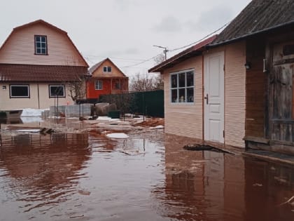 Из-за заторных явлений на Мсте в Новгородском районе начались подтопления