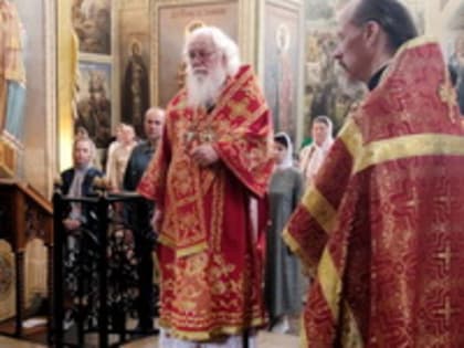 Митрополит Лев совершил Литургию в Иверском монастыре