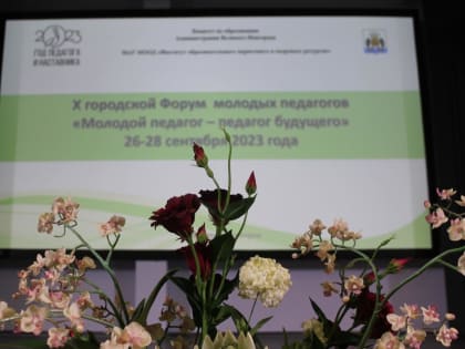 В Великом Новгороде торжественно открыли Городской Х Форум молодых педагогов «Молодой педагог - педагог будущего»