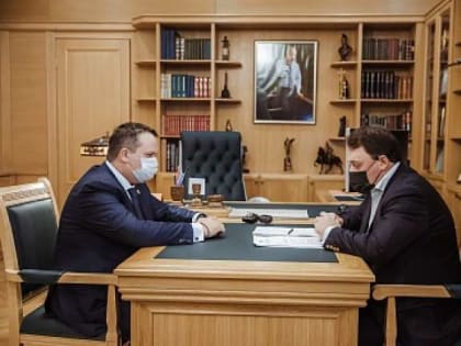 Андрей Никитин и Артём Кирьянов обсудили благоустройство общественных территорий в Новгородской области