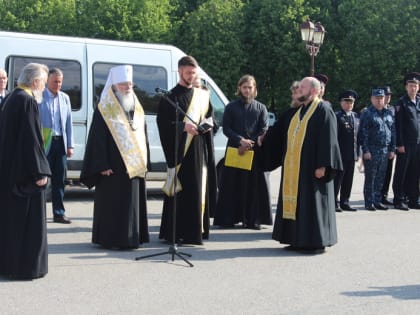 Митрополит Лев напутствовал воинов перед командировкой в республику Дагестан