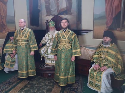 Митрополит Лев совершил богослужения в праздник Святой Троицы