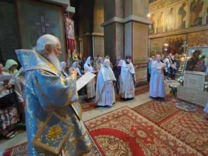 Митрополит Лев совершил Литургию в день празднования Тихвинской иконы Божией Матери 