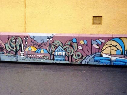 В витринах «Диеза» появились новые рисунки Великого Новгорода