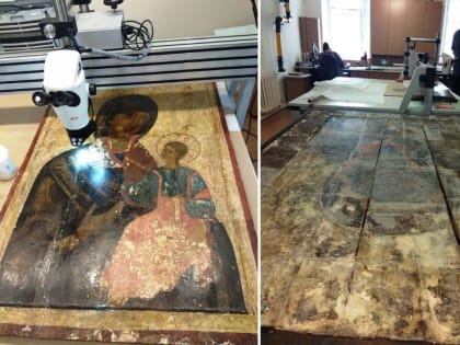 В Великом Новгороде реставрируют иконы XIV и XVI веков