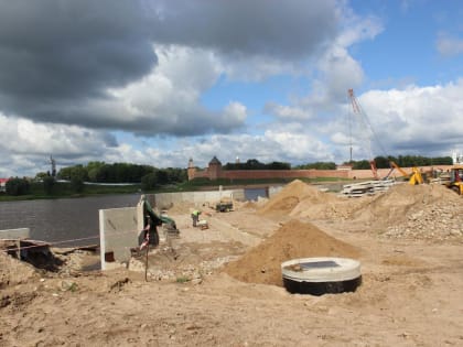 На набережной около гостиницы «Россия» установят один из символов Великого Новгорода