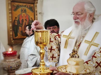 Митрополит Лев совершил Литургию в Варлаамо-Хутынском монастыре