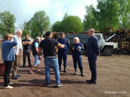 Были проведены осмотры территорий города, занятые пилорамами