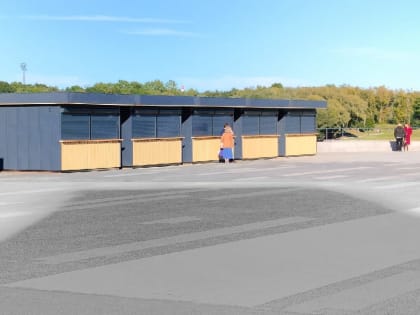 На Софийской набережной в Великом Новгороде появились киоски