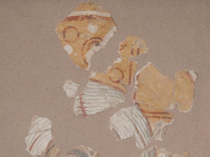 Древние новгородские фрески на выставке «Лики» в парке «Зарядье» в Москве