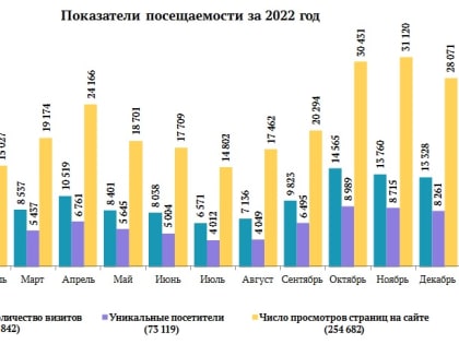 Статистика посещаемости портала «Открытый бюджет Саратовской области»