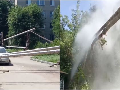 В Заводском районе мусоровоз снес трубы с горячей водой