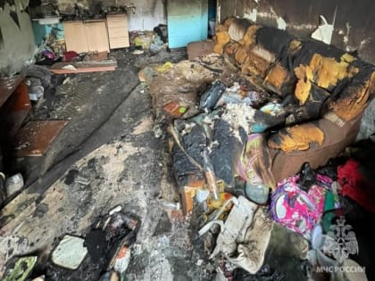 Пожар в Марксе: женщина пострадала и была госпитализирована