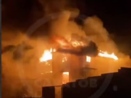 Пожар в Октябрьском районе Саратова