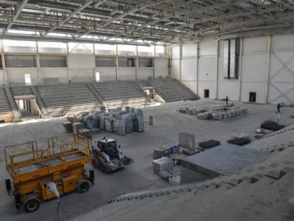 В течение сентября подрядчик планирует завершить обустройство входных групп и остекление фасада спортивного комплекса «Протон-Арена».