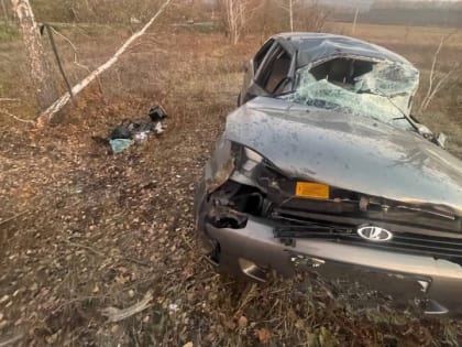 Под Липовкой опрокинулась "Калина". Водитель в больнице