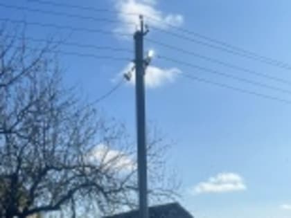 В поселке Михайловский проведены работы по ремонту и замене фонарей уличного освещения