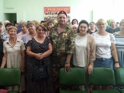 Активисты партии Воскресенского района встретились с участником СВО