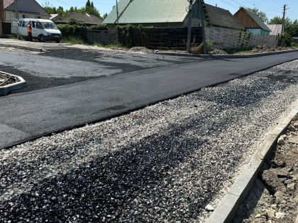 Продолжается ремонт дорожного полотна по ул. Кольцевая