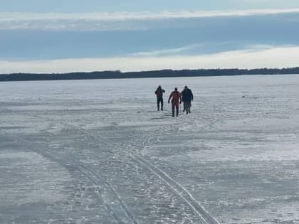 В Саратове на новом пляже под лед провалился пенсионер