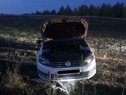 На саратовской трассе иномарка вылетела в кювет. Пассажирка в больнице