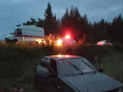 Водитель "девятки" съехал в кювет и оказался в больнице