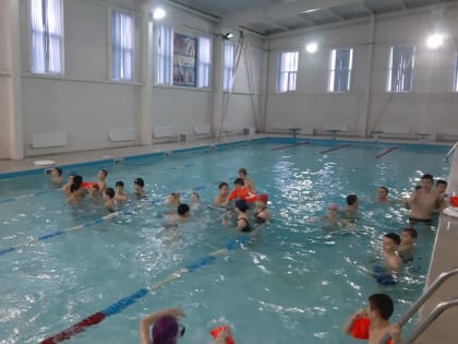 При поддержке администрации района проведено Новогоднее спортивное мероприятие в бассейне р.п.Степное