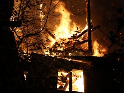 В Татищевском районе огонь уничтожил сельский дом