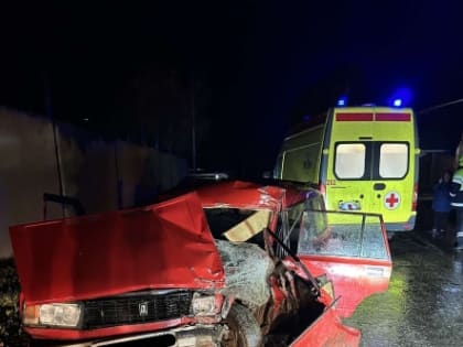 В Гагаринском районе водитель "четверки" затормозил в столб