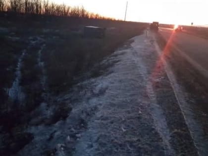 Молодой водитель опрокинул "Газель" в кювет и попал в больницу