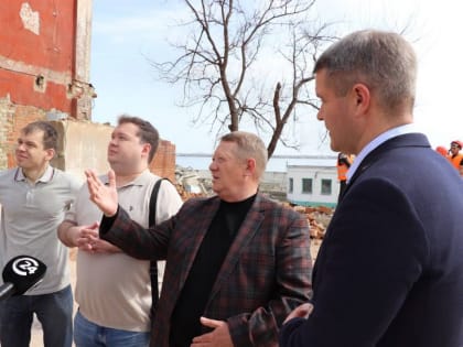 Панков: В Саратове продолжается реконструкция административного здания мельницы Рейнеке