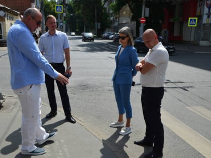 Состоялся повторный осмотр участка по ул. Мичурина на предмет доступности для маломобильных граждан