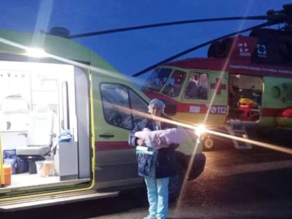 Новорожденных двойняшек из Аткарска на вертолете доставили в Саратов