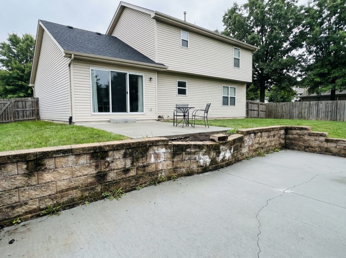 Home with failing outdoor structures