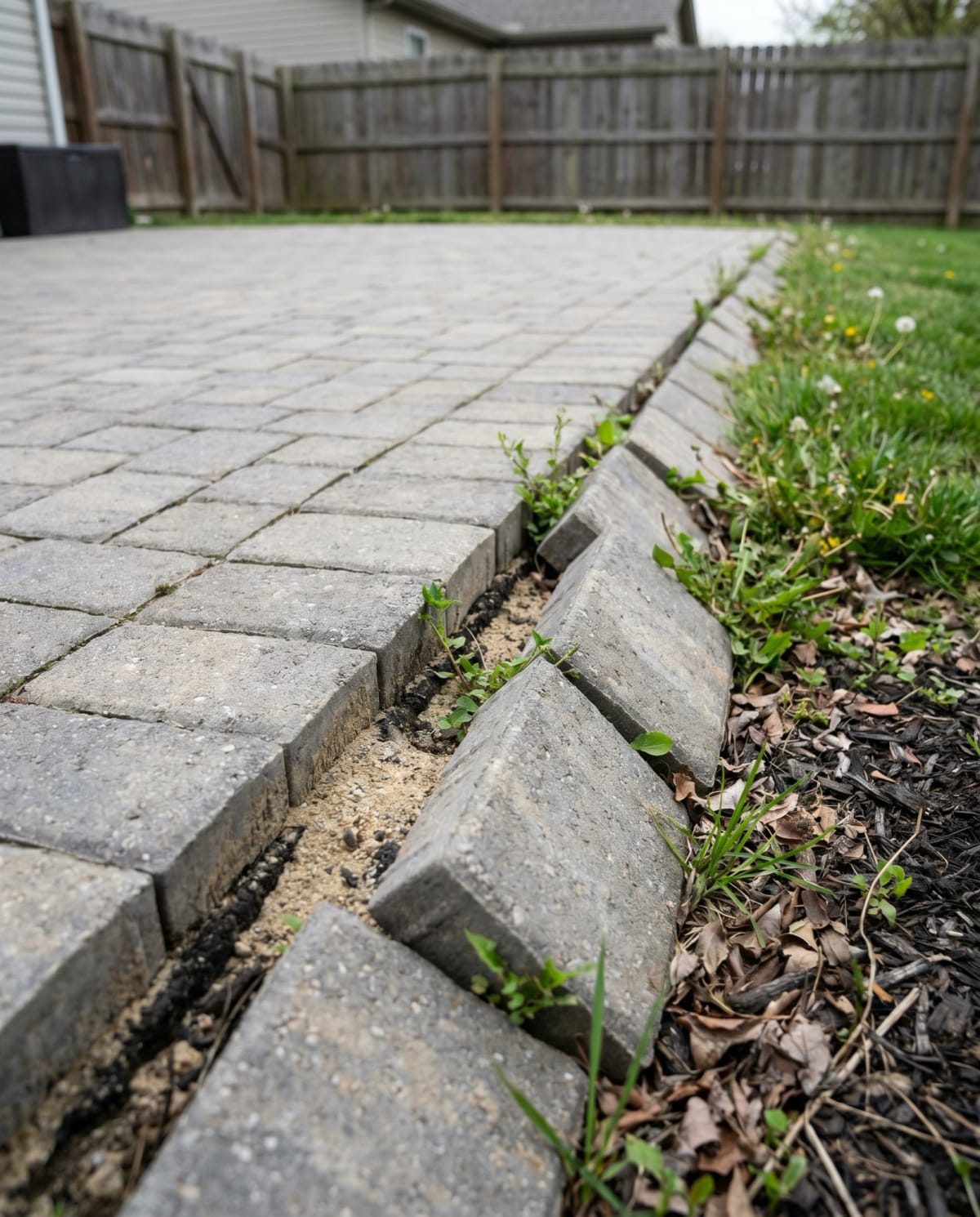 Collapsing patio edges