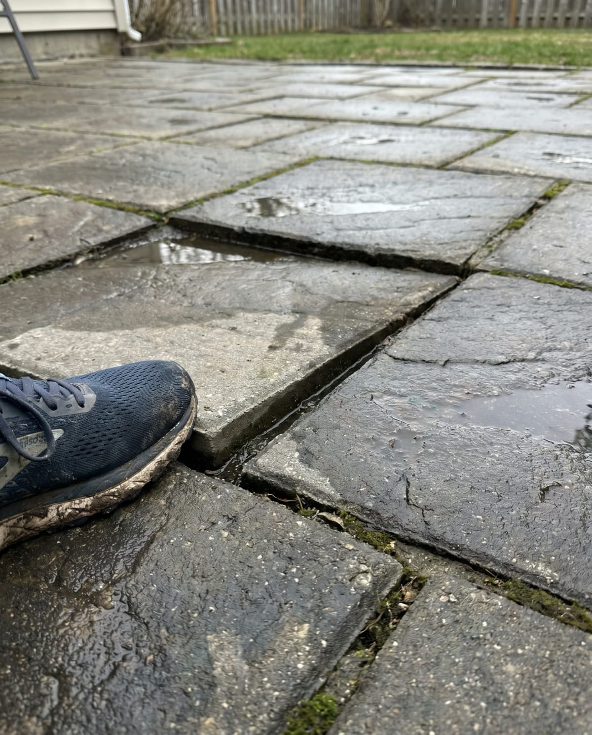 Settling pavers