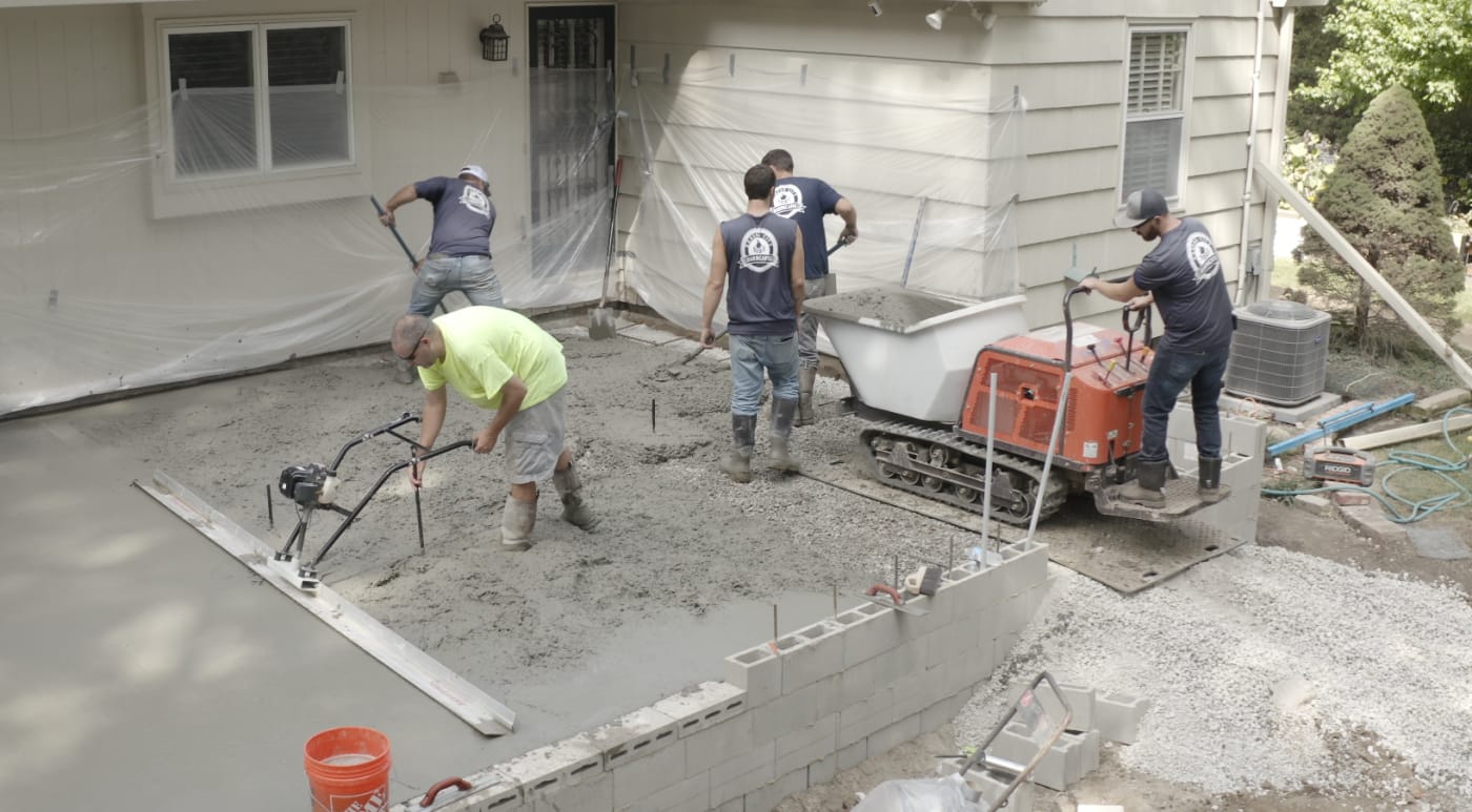 How the prep differs for concrete and stamped concrete.