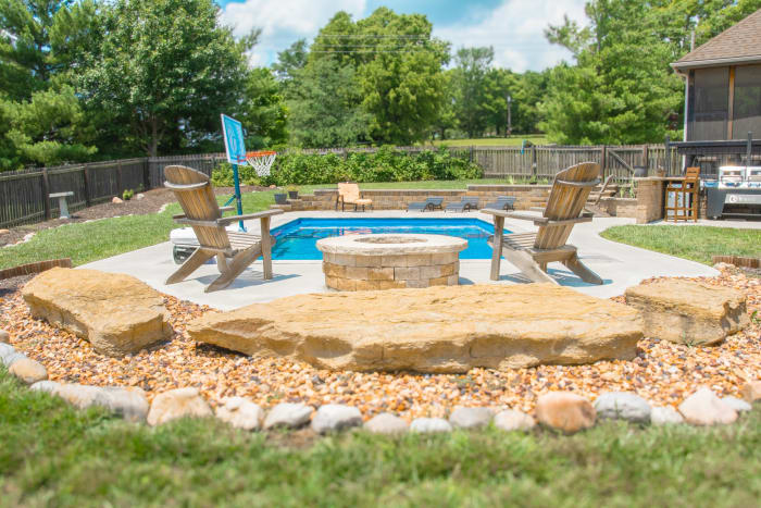 Pool & Fire Pit, Platte City, MO
