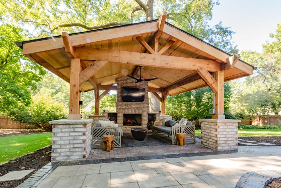 Fireplace, Pavilion & Pergola