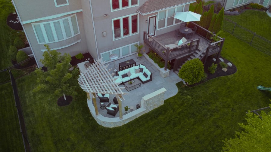 Gas Fire Pit & Pergola