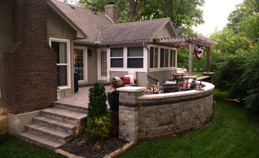 Patio, Pergola & Fire Pit