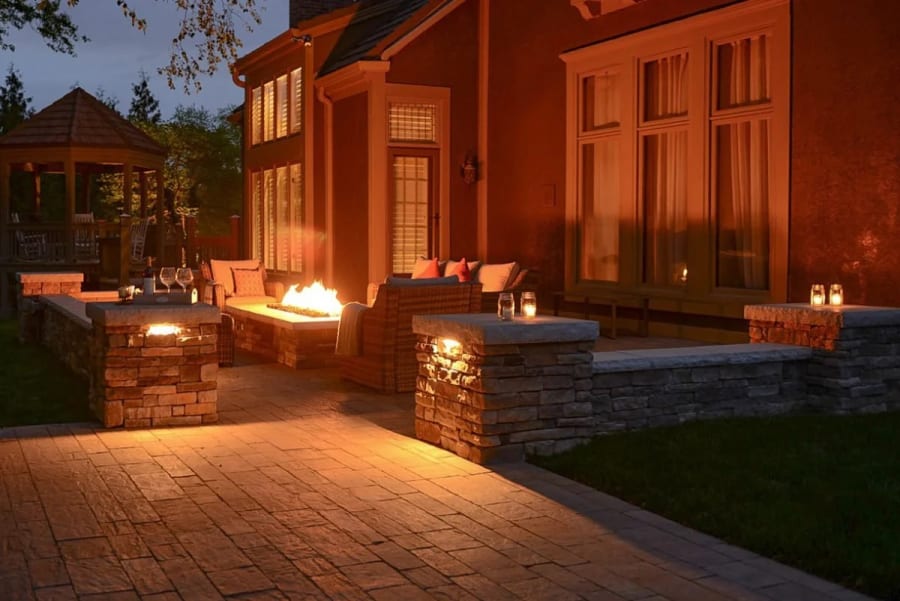 Outdoor lighting we've installed across Kansas City