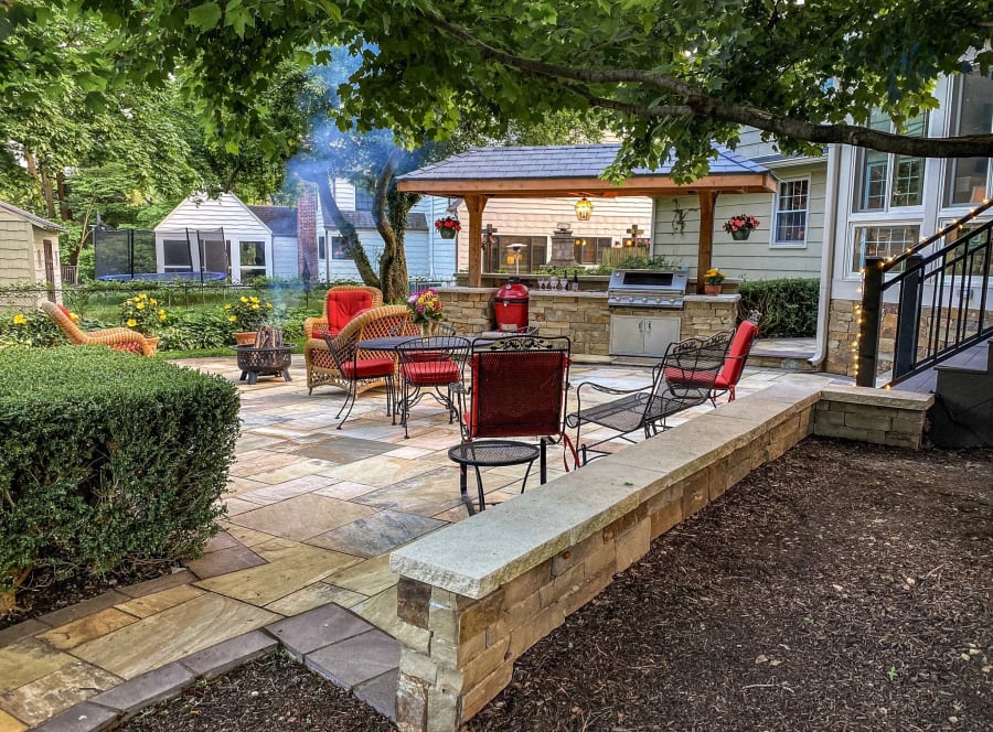 Real stone patios we've built across Kansas City