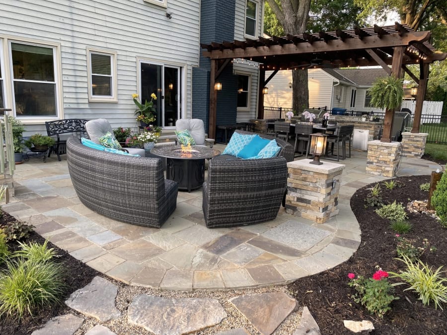 Real stone patios we've built across Kansas City