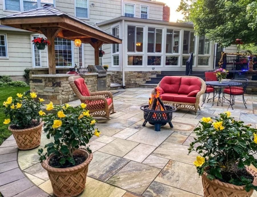 Real stone patios we've built across Kansas City