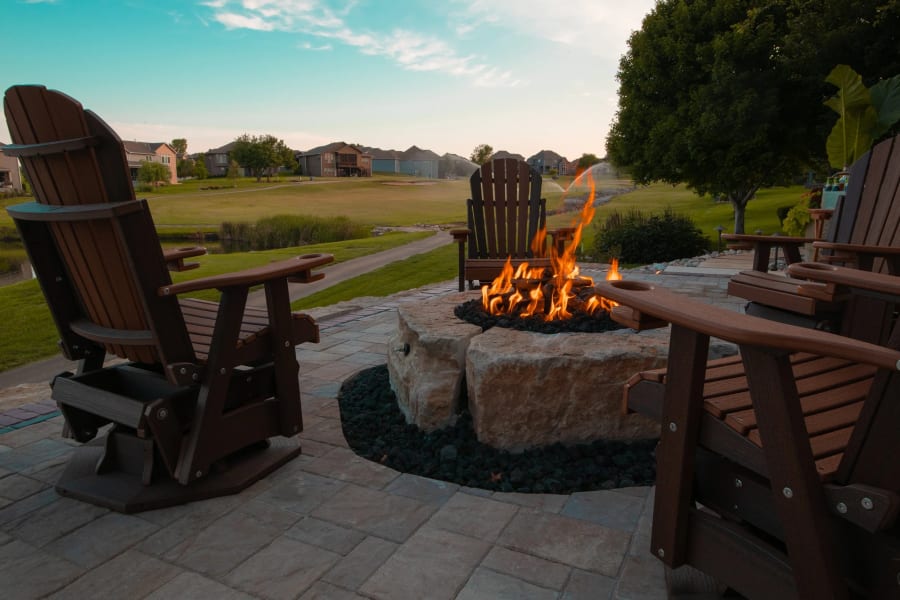 Real fire pits we've built across Kansas City