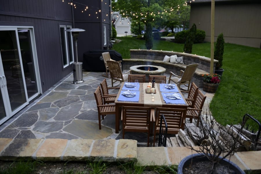 Real stone patios we've built across Kansas City