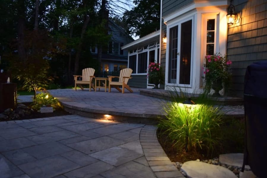 Outdoor lighting we've installed across Kansas City