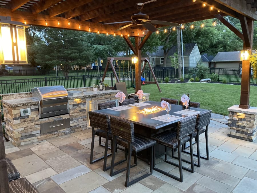 Real stone patios we've built across Kansas City