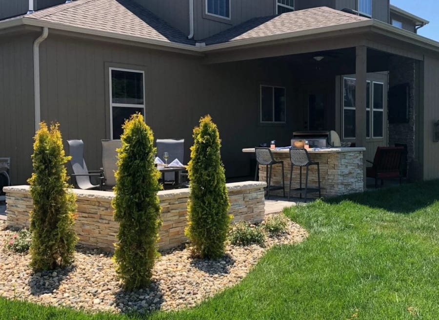 Stone veneer we've built across Kansas City